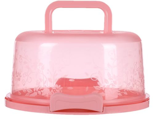 Kuchenbox Rund Ø 22cm - Tortenglocke mit Deckeln und Tragegriff, Tortenbehälter für Kuchen und Eierkuchen