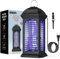 Lampada Antizanzare Elettrica Interno/Esterno, LUUGUYI 4200V Zanzariera Elettrica, 365nm UV Lampada Zanzare per Cucina, Soggiorno, Camera da Letto, Ufficio Casa Giardino Esterno