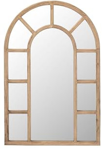 Adda Home Espejo Ventana Madera Mindi Natural 86x4x130 Cm