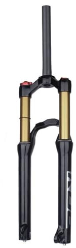 KLYso Forcella Ad Aria For Bici 24 Pollici, Escursione 110 Mm, Forcella A Ponte Posteriore, Tubo Dritto 1-1/8, Blocco Manuale/remoto, QR, Forcella Ammortizzata For Mountain Bike 9 Mm(Remote)