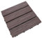 KONTONTY High-strength Matching Decking Tiles 1pc Wood Floor for Home Waterproof and Sturdy Suitable for Garden and Balcony