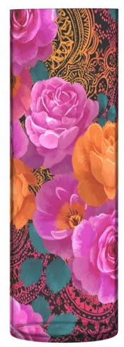 Vase à fleurs orange rose motif mandshurica incassable vase décoratif moderne vase en plastique pour bureau, maison, réunion