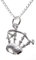 Alexander Castle 925 Sterling Silber Schottische Dudelsack Halskette 15 mm x 15 mm Anhänger mit 18 Silberkette & Schmuck-Geschenkbox – Schottische Geschenke für Frauen & Männer