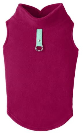 Gooby Every Day Fleece Cold Weather Vest for Small Dogs, X-Large, Fuchsia