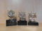 Fanshop Lünen Schwimmen Pokal 3er Serie Kinder Sportschwimmen Turnier Trophäe (Gold) Figur Pokale mit Gravur (pf08)