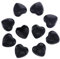Nupuyai 10 Stück Obsidian Herzsteine Kleine Edelsteine Handschmeichler Herz Heilsteine Kristalle Herzform Glücksbringer für Schmuckherstellung Herz Deko