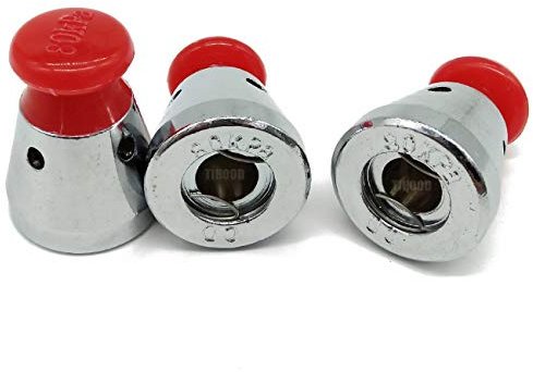 TIHOOD 3PCS Universal Pressure Cooker Relief Jigger Valve 1.5 Inch High (Red)