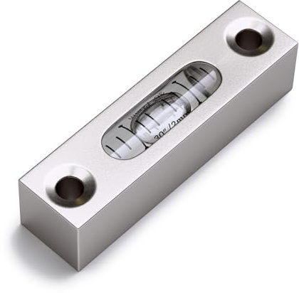 Metal Precision Level Glass Vial, Spirit Bubble Level, 58 mm, MGV-581514-CS | 58 mm, clear, MGV-581514-CS: Easy-to-read replacement vials for levels, tools and machinery