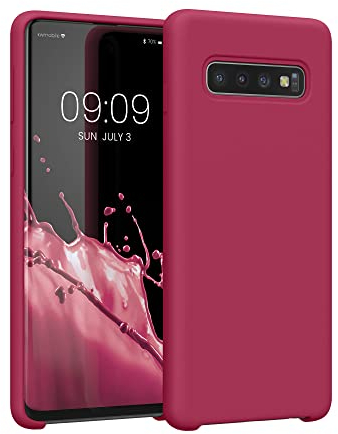 kwmobile Housse Compatible avec Samsung Galaxy S10 Coque - Housse de téléphone Protection Souple en TPU Silicone - Fuchsia Mat