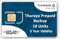 Thuraya-Satellitentelefon Backup-SIM mit 10 Einheiten