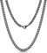 Cadoline 316L Edelstahl Herrenschmuck 11 mm 20 Zoll schwarze Gliederpanzerkette