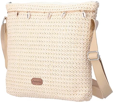 Antonio Damen Bast Tasche M beige