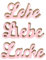 3er Set Schriftzug Lebe Liebe Lache Pastell Rosa Holz Tischdeko Deko Aufsteller Buchstaben Wohndeko