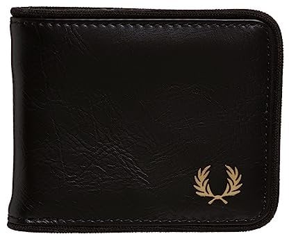 Fred Perry Geldbörse Herren Farbe Schwarz Modell FP-L9280 102, Schwarz , t.u., FP TONAL CLASSIC B'FOLD WALLET