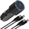 60W Super Fast USB C Car Charger and Cable for Google Pixel 9 Pro XL/7A 8A 7 8 6 Samusng A55 A54 A25 A35 5G A53 A52 A52S A34 A33 A14 A13 S23 Plus Ultra/S20 FE,Z Fold 4 5 Cigarette Lighter Adapter