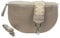 Umhängetasche Damen Stylisch ein crossbody bag damen Nappa Leder Genuine Leder Bauchtasche Sehr schone Crossbag Crossbody Bag damen Ledertasche Made in Italy (Hell Braun)