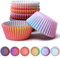 Gcardist Standard Muffinförmchen Cupcake Becher 300 Stück Lebensmittelqualität Verlauf Design Muffinpapier Backförmchen Cupcake Hüllen (Standardgröße)