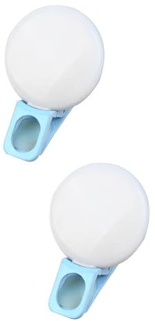 Housoutil 2St Telefon Fülllicht Tragbares Selfie-Licht Mini-LED-Selfie-Licht Fotografie Kameralampe Selfie-Lampe USB-Zusatzlicht Handy Licht füllen Zubehör Ringlicht Kameralicht