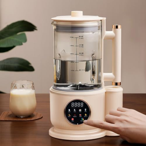 Fiorky Presse-agrumes centrifuge pour fruits, 1500 ml, machine à lait de soja domestique, brise-mur sans résidus, machine à lait de soja, chauffage automatique, machine à briser les murs
