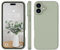 WXX für iPhone 16 Hülle Silikon Case, Handyhülle für iPhone 16 Ultra Dünn mit Microfiber, Flüssig Silikon Gel Gummi Kratzfeste Schutzhülle Matt Hülle für iPhone 16 6.1'' Kupfer Grün
