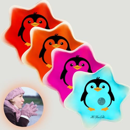 Large Hand Warmers Click, Reusable Snap Heat Pack, Hand Warmers Boil Click Heat Pocket Hand Warmer, Pouch Gel Hand Warmers Long Lasting Warmth (13×13cm (4 pcs), Large Hand Warmer)