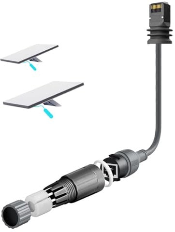 for Starlink Ethernet Adapter Gen 3/Mini, 1000 Mbps Starlink Cable SPX to RJ45 for Starlink V3 (Rev.4) Dishy and Router Accessories, Cable Extension to Starlink Mini/Gen 3 for House/Camping (Outdoor)