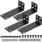 Rack Mount Kit, verstellbare 14-30mm Rack Halterung, 19 Zoll Switch Halterung, Rack Ohren kompatibel mit Netgear TRENDnet Cisco D-Link HP, Befestigung von 7,9 Zoll Breiten bis 19 Zoll Geräten (143mm)