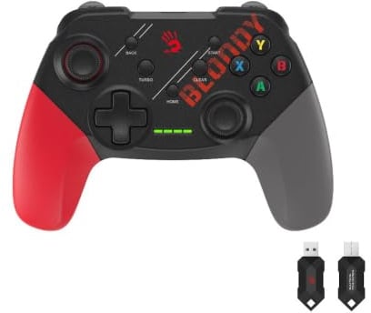 A4TECH Bloody GPW50 Sports Red Gamepad – Kabellos 2.4G / USB-C – Für PC / PS3 / Android