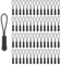 100 Stück Reißverschluss Zipper Reißverschluss Anhänger Verlängerung Zipper Pulls Reissverschluss Ersatz Verlängerung Reißverschluss Rutschfest Zipper für Rucksack Sportbekleidung, Schwarz