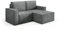 Porto II Modular Cord-Ecksofa ohne schlaffunktion L-Form Sofa, Schlafsofa mit 180 cm x 151 cm Liegefläche (Poso 115 - grau)