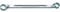 STAHLWILLE Doppelringschlüssel, flach gekröpft 10X11 mm