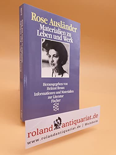 Rose Ausländer. Materialien zu Leben und Werk.
