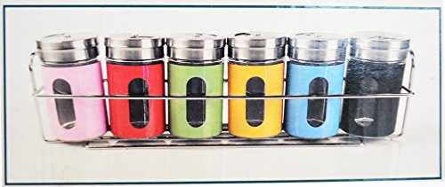 Riyashop 6er Set Gewürzdose Salz- und Pfefferdosen Gewürzstreuer Deko Neu Salzdose Pfefferdose Neu