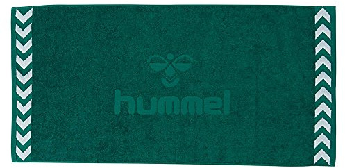 hummel Sport-Handtuch Old School S Towel, Evergreen/Weiß, Small, 0250646131111