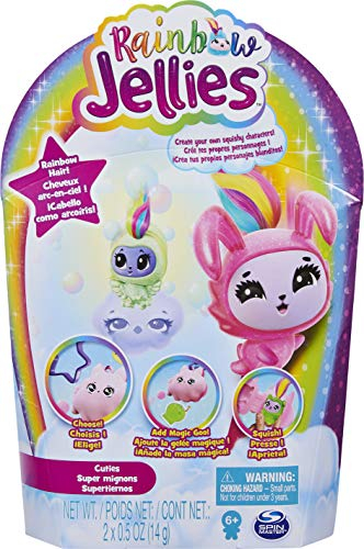 Rainbow Jellies 2er-Pack, zum Selbermachen von Squishy-Charakteren (Stil kann variieren), für Kinder ab 6 Jahren