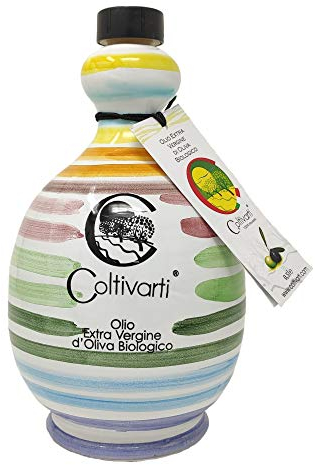 Coltivarti - Bio Olivenöl Extra Vergine Keramikkrug 500ml (Festa)