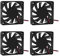 DORHEA Lot de 4 ventilateurs de refroidissement 60 x 60 x 10 mm CC 24 V 6010 - Roulement à billes de rechange - Ventilateur de boîtier d'ordinateur à 2 broches - 60 mm