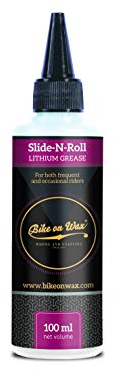 Slide-N-Roll Lithium-Schmierfett von Bike on Wax | Hochleistungsfähiger Schmierstoff für Bewegliche Fahrradkomponenten | Mit Lithium-Fett für Räder