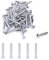 Nuzamas Lot de 500 vis autotaraudeuses en acier inoxydable 4 G x 30 304 vis à tête fraisée et à tête plate (ST2,9 x 30)