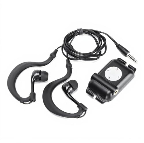 ASHATA Wasserdichter MP3-Player, 4 GB IPX8 Wasserdichter Schwimmer-MP3-Player mit Kopfhörer für Schwimmer, Laufsport