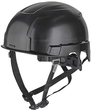 Milwaukee Bolt(TM) 200 Protective Helmet Unventilated Climbing Helmet, Mountaineering Helmet, 52 to 68 cm, Breathable, Colour: Black