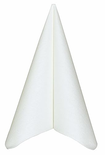 APARTina Servietten stoffähnlich aus Airlaid - UNI, stoffähnliche Serviette Hochzeit Hochzeitsservietten hochwertig, perfekt für verschiedene Anlässe 50 Stück (Weiß, 40 x 40 cm)