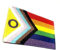 Intersex Progress Regenbogen Gay Pride LGBT Aufnäher zum Aufbügeln bestickter Stoff zum Aufnähen auf Transfer für Kleidung 8 cm x 5 cm Rechteck 1 Stück