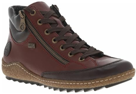 Rieker Botas de tobillo Eagle L7500-35 resistentes al agua con cordones, para mujer, talla 8