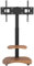 XTRARM Stellar TV Ständer Rollbar mit Holzregal - Höhenverstellbar Schwenkbar TV Rollwagen mit Rollen für 32-70 Zoll Fernseher bis zu 45 kg - Universal TV Standfuss Max VESA 600x400