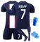 PEIFOON mb football maillots shorts chaussettes set pour enfants et adultes, app maison extérieur maillot de foot survêtement T shirt pour garçons hommes, équipement pour les vrais fans