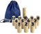 Number Kubb Smite Timber Toss Game Stick Wurfspiel aus Hartholz (mit Tragetasche, Hinterhof)