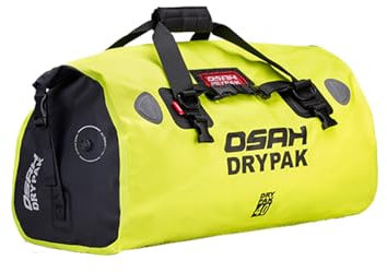 Greanthour wasserdichte Motorradtasche Gepäckrolle Motorrad Hecktasche Satteltasche großer Stauraum geeignet für Motorrad Radfahren Camping Wassersport-Dschungel Grün 40L