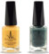 (2Pcs Set) Henna Infused Halal Nail Polish Water Permeable Nail Polish Vegan Long lasting Nail polish (Savoy, Gold Souk)