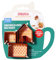 PME Weihnachts-Keksausstecher Set von 3, Mini Lebkuchenhaus, Tassenwärmer